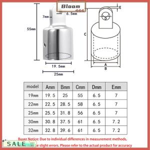 Follow Get New[Bloom Z] 1Pc Boat Bimini Top Fitting Deck Hinge Slide Cap 19-32MM Pipe Eye End Cap External Eye End Canopy Tube Boat Accessories