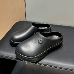 Free Shipping 2026 Thick-Soled Closed-Toe Half Slippers For Women Outdoor Beach Non-Slip Waterproof Height-Increasing Chef Shoes Ins Odor-Resistant Shoes