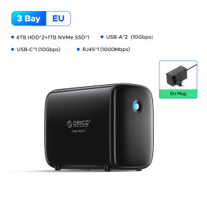 ORICO DataMatrix With Raid Docking Station USB 3.2 Type-C RJ45 Up to 10Gbps for Hot and Cold Data Compatible with Windows and Mac【Raid Funtion】