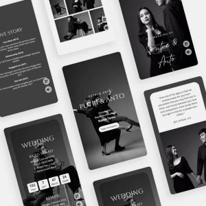 Undangan digital Tema Minimalis - Undangan Pernikahan Website Custom Premium Murah