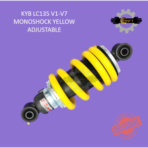 KAYABA KYB YAMAHA LC135 V1 V2 V3 V4 V5 V6 V7 MONOSHOCK ABSORBER ADJUSTABLE MS1044 YELLOW 100% ORI