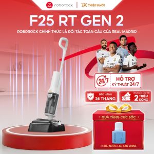 Máy Hút Bụi Lau Nhà Roborock F25 RT Gen 2 | Lực Hút 20.000Pa Chống Rối Gập Phẳng 180° Tự Giặt Sấy
