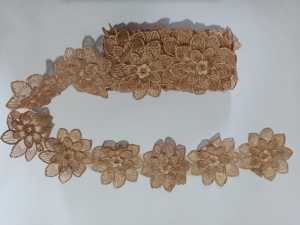 Renda Bordir Roll Motif Bunga 3D
