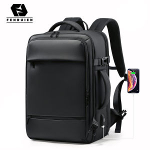FENRUIEN Backpack men 17.3 inch laptop Backpacks Expandable Large Capacity Travel Backpacking USB charging waterproof Bag