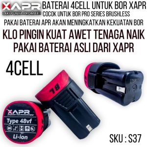 APR BATERAI BOR 4CELL BRUSHLESS UNTUK PRO SERIES GTOOLS XAPR PREMIUM AWET KUAT