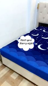 SPREI MOTIF STARRY NIGHT FLAT UK 180X200 BED NO 1