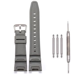 Resin Watchband Suitable for Casio SGW100 SGW-100 Men Rubber Waterproof Sport Strap Replacement Bracelet Watch Accessories