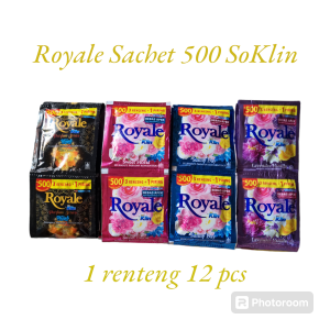 Royale Pengharum Pakaian sachet 500 1 renteng isi 12 pcs