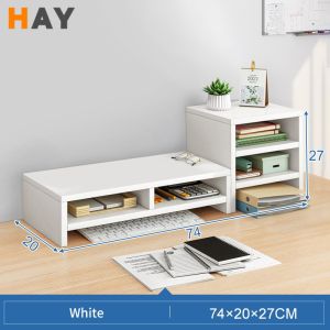 Monitor Stand Laptop Riser Desk Organizer Desktop Height Riser Height Increased Shelf Laptop Stand Desktop Rack Printer Rack