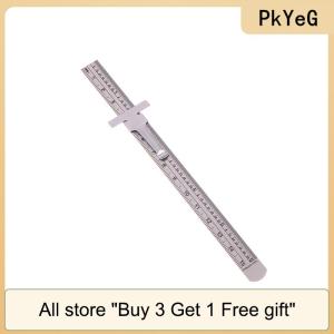 [COD] PkYeG Tool 1 2pcs 6 Inch Stainless Steel Precision Ruler Sliding Pocket Ruler With Inch 1 32 Mm Metric Graduations High Precision
