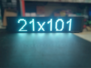 Running Text P10 3 Panel Ukuran 21x101 cm Outdoor