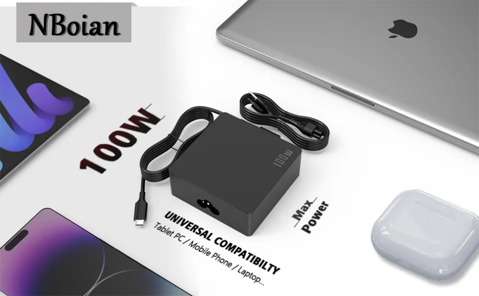 USB C Laptop Charger 100W Fast PD Type AC Power Adapter for ASUS