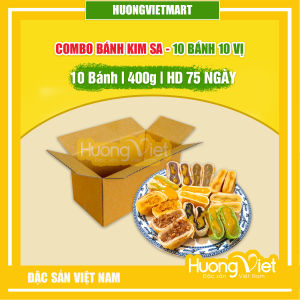 Bánh pía kim sa Tân Huê Viên mix 10 bánh 10 vị bánh pía Sóc Trăng đồ ăn vặt Sài Gòn