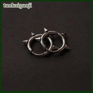 tuokaiguoji Fashion Punk Rivet Goth Earrings Women Earrings Geometric Hip-hop Personality Earrings