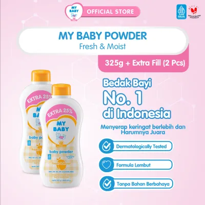 MY BABY Powder Fresh & Moist [325 g / 2 pcs] - Exp: 02.2029