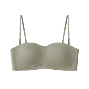 (SG InStock) Breathable Mesh Thin Pad Seamless Strapless Bra  (Wireless. Seamless. Strapless. Push up) - MBA09