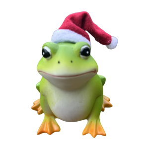 Frogs Shape Resin Sculpture Decoration Piece Weatherproof Outdoor Accent Adds Whimsical To Flower Pots Or Yard Spaces