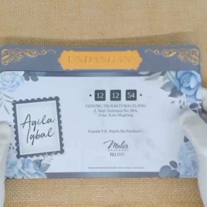 (100 pcs) Undangan Pernikahan Mewah Elegan MQ 079