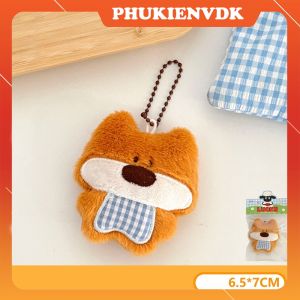 Móc khóa hình thú nhồi bông dễ thương móc treo dây gắn túi đáng yêu
