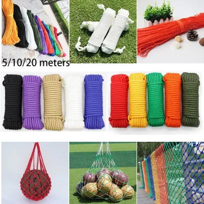 weegubeng Diameter 3mm Paracord 550 Rope 5/10/20meters length Paracord Cord Tent Rope Survival kit For Hiking Camping