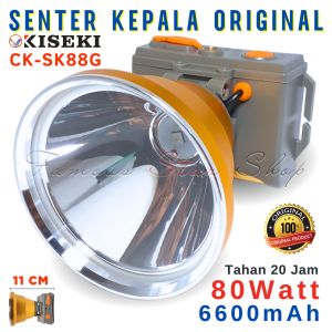 Headlamp LED 80 Watt KISEKI CK-SK88G Senter Kepala 80 Watt Cahaya Putih Tahan Hingga 20 Jam | FMS