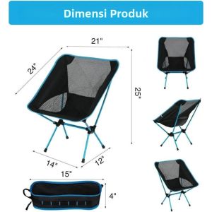 Outdoor ultra-light aluminum alloy moon chair portable folding leisure chair for camping road trips barbecues fishing and sketching
