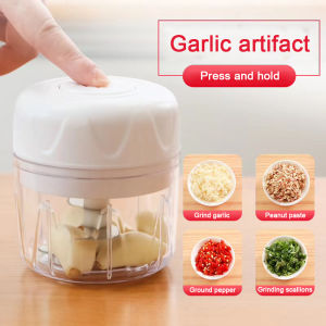 Mini Wreless Electric Garlic Chopper Cutter Meat Grinder Garlic Puller Beater Baby Food Supplement Grinder Crusher Food Processors