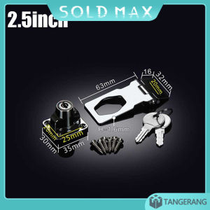 Stainless Tebal Overpal Kunci 2.5/3/4 Inch Hasp Lock Anti Karat Untuk Pintu Gerbang