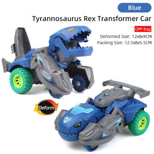 Wonderful Toys Transforming Dinosaur Car Deformation Car Toys Inertial Sliding Dino Car Toy for Kids Amazing Gifts
