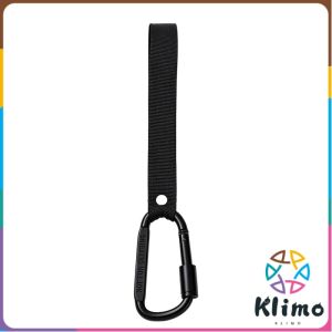 Klimo Aluminum Alloy D-Shape Handlebar Hook Nylon Webbing Carabiner Clip Hanger for Bike Motorcycle