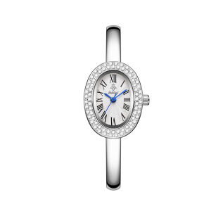 แฟชั่นผู้หญิงนาฬิกาใหม่ย้อนยุคสร้อยข้อมือชิ้นเดียวนาฬิกาควอตซ์การเคลื่อนไหวนาฬิกาผู้หญิงนาฬิกาผู้หญิงที่เรียบง่าย