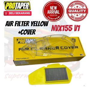 ORIGINAL PROTAPER NVX155 V1 NVX155 AIR FILTER YELLOW PROTAPER K&N HIGH FLOW + COVER SET SMOKE TRANSPARENT PROTAPER