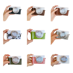 Một Nửa camera da PU trường hợp Trọng lượng nhẹ máy ảnh cơ sở cho zv1 đảm bảo bảo vệ và thời trang xuất hiện