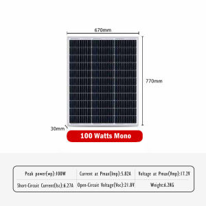100W/185W/300W Solar Panel Monocrystalline Silicon 12V Solar Board Energy Storage Power Supply Solar Charging For Outdoor Camping