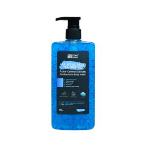 SALICYLIC ACID REFRESHING BODY WASH WITH NIACINAMIDE AND TEA TREE OIL 450ml | Oil Skin Body Care with Amino Acid | Dries Out Pimples with Icy Chill | Hydrates Skin | Fades Acne Scars | Anti Acne and Brightening Shower Gel | Bath Body Wash for Men & Women.