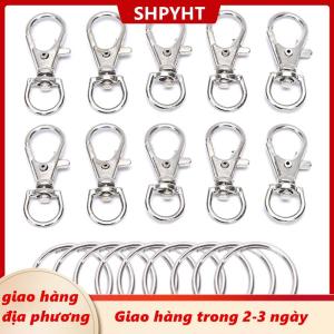 [COD] SHPYHT Giao hàng địa phương 50 cái móc cài tôm hùm xoay kim loại móc có móc chìa khóa đồ trang sức thủ công tự làm
