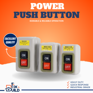 Universal 3 Phase Power Push Button Switch 10A 15A 30A Durable ON/OFF Latching Switch For Industrial And DIY Projects