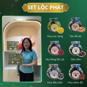 Set Trà Hoa Thảo Mộc 6 vị quà tặng người thân kèm hộp túi The Nest House