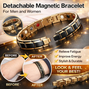 Detachable Magnetic Bracelet/Mens Luxury Jewelry/Sleek Unique Design/Social Business Daily Wear/Fashionable Couple Accessory