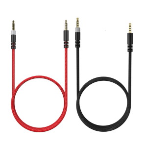 Heavy Duty Braide 3.5mm Headphone Cable Reinforced Stress Resistance Easy Storage High Fidelitys Audios Quality