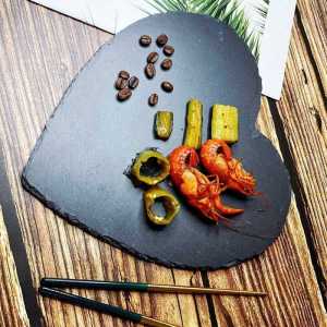 Hot Steak Plate Slate Plate Dessert Plate Appitizer Piring Batu Alam Piring Steak Batu Alam Piring Stone Steak Classic Western Round Plate Piring Batu Steak Barat Bulat Anti Slip