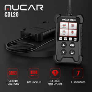 MUCAR CDL20 OBD2 Car Scanner Multi-languages ODB 2 Auto Diagnostic Scanner OBD2 Auto Diagnostic Tool Full ODB2 Scanner Supports