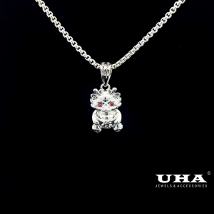 M1593 Mặt và dây chuyển nữ kiểu rồng tài lộc đơn giản thanh lịch