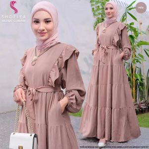 Baju Muslim Modern AYUNDA DRESS BL CRINKLE LD 108 CM PB 137 CM RESLETING DEPAN / BUSUI Gamis Crinkle Gamis Dress Wanita Terbaru 2023 Gamis Jumbo Gamis Midi Polos Gamis Kondangan Gamis Wanita Termurah Grosir Pakaian Dewasa Terlaris BEST SELLER