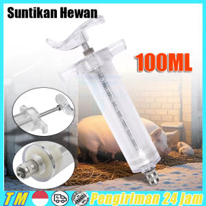 100ML Suntikan Spuit Suntikan Spuit Syringe Cekok Tabung Alat Pakan Obat Makan Hewan Kambing Sapi Babi