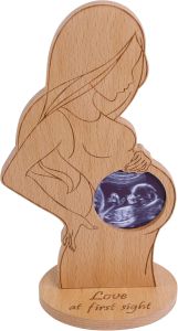 Attivolife Mom Baby Gifts Creative Wooden Picture Frames Stand Ultrasound Sonogram Best Bedroom Decor for New Mom Mother To Be First Time Friend Women Mothers Day Birthday