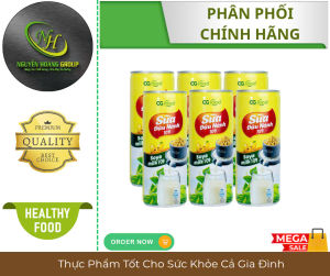 LỐC 6 LON - CG FOOD Sữa Đậu Nành Lon Cao 245 ml