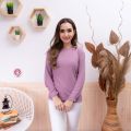 NATALIA- CLARISSA TOP KNIT RIB /  Clarissa Panjang Turtleneck. 