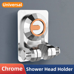 Shower Head Holder Bathroom Shower Head Portable Bracket Adjustable Wall-Mounted Self-Adhesive Shower Head Hanger