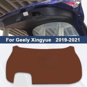 ZZSA For Geely Monjaro Xingyue L S KX11 2019-2023 2024 2025 Car Rear Trunk Tailgate Anti-kick Mat Leather Decoration Pad R6P8Q